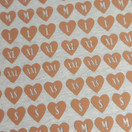 Silitettävä kokomerkki, SYDÄN XS-XXL, cappuccino, 5 kpl