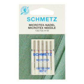 Schmetz Microtex  H-M 80/12, 5 kpl paketti