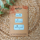 Keinonahkamerkki 3 kpl, MADE BY MAMA, vaaleansininen