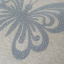 Silityskuva, PERHONEN pieni, Glitter hopea