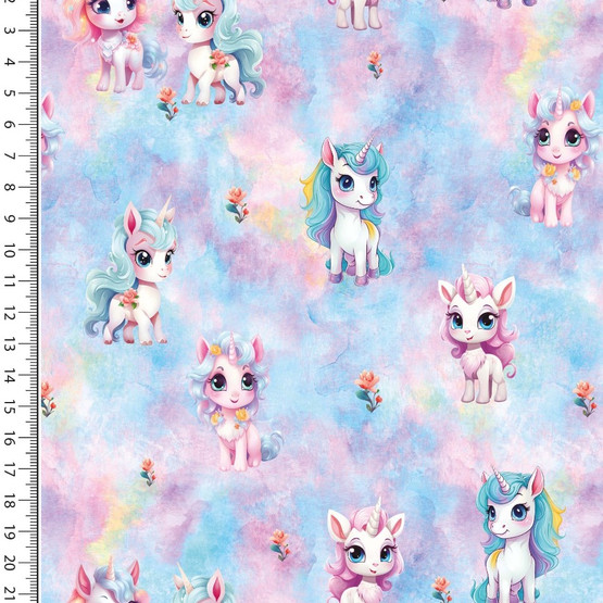 Unicorns, vaaleansininen, trikoo