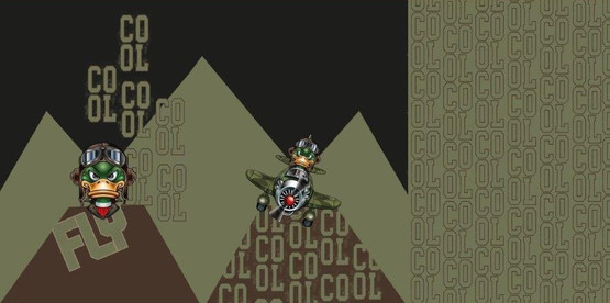 Joustocollegepaneeli 70 x 150 cm, Cool fly