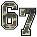 Värillinen silityskuva: 67 Camo