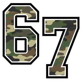 Värillinen silityskuva: 67 Camo