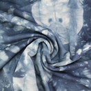 Solmuvärjätty harjattu joustocollege, Farkunsininen