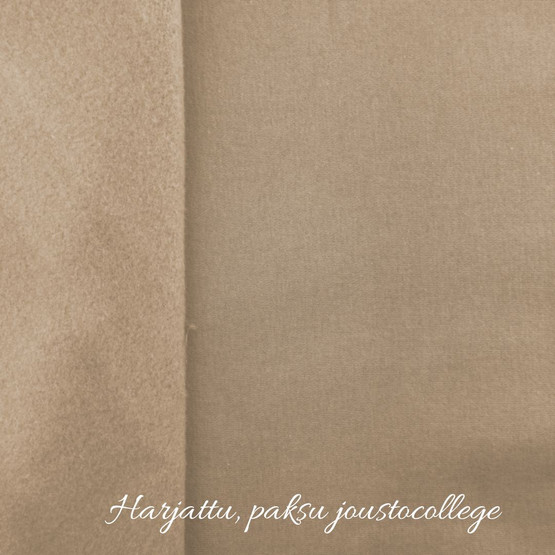 Harjattu joustocollege, Pebble ( beigenharmaa )