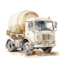 Värillinen silityskuva : Betoniauto