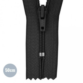 YKK Umpivetoketju 50 cm, Musta