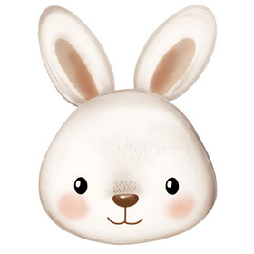 Värillinen silityskuva : Pupu vaalea