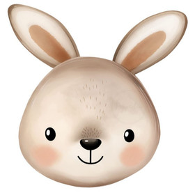 Värillinen silityskuva : Pupu ruskea