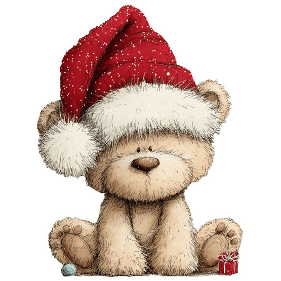 Värillinen silityskuva : Joulunalle