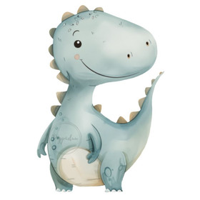 Värillinen silityskuva : Dino