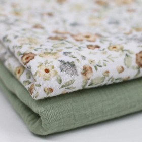 Double Gauze, harsokangas, Vintage Flowers