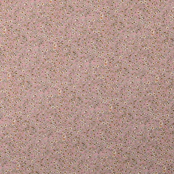 PALA 100 cm, Puuvilla-voile, Pikkukukat, vanha roosa