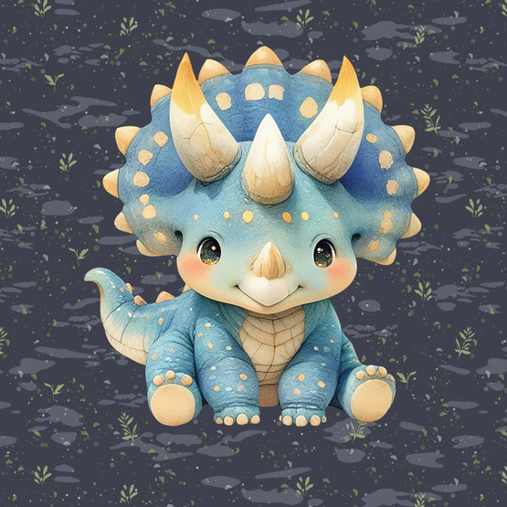 Baby Dino sininen, paneeli joustocollege