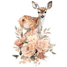 Värillinen silityskuva: Gentle Deer