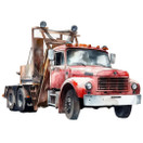 Värillinen silityskuva : Hinausauto