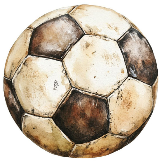 Värillinen silityskuva: Jalkapallo