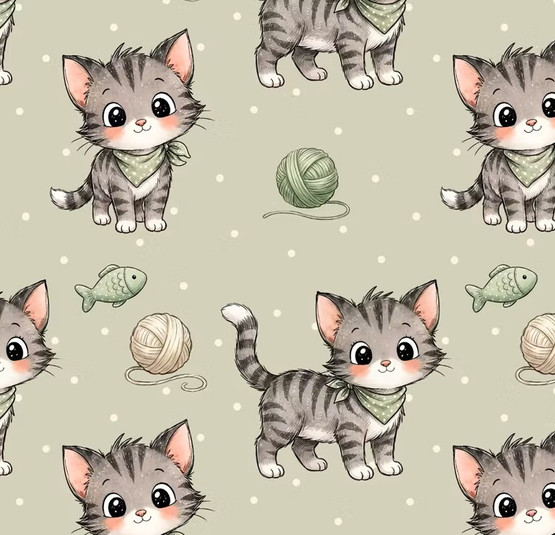 Kitten, vihreä, trikoo