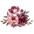 Värillinen silityskuva: Kukkakimppu