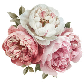 Värillinen silityskuva: Pionit