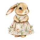 Värillinen silityskuva : Kukkaispupu, pieni