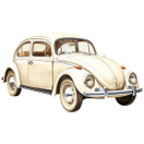 Värillinen silityskuva: Kuplavolkkari, vaalea