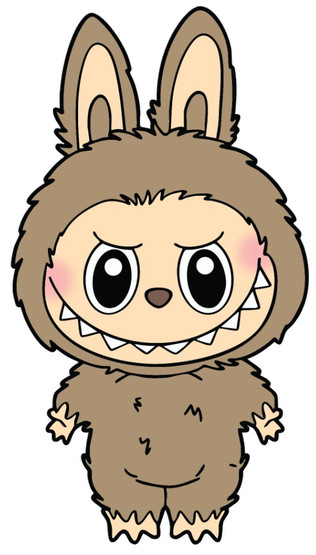 Värillinen silityskuva: Toffee Bubu