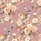 Flower deer, vanha roosa, trikoo