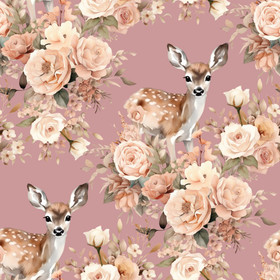 Flower deer, vanha roosa, trikoo