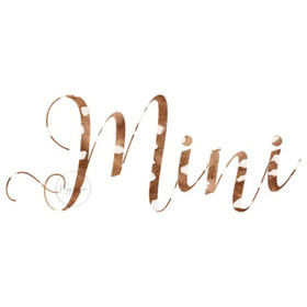 Värillinen silityskuva : Mini-teksti, bambin pilkut, kaunokirjoitus