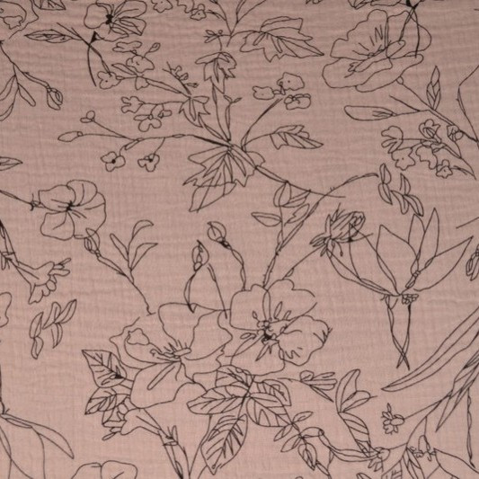 PALA 100 cm, Double Gauze, harsokangas, Elli, roosa