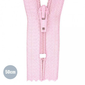 YKK Umpivetoketju 50 cm, Vaaleanpunainen