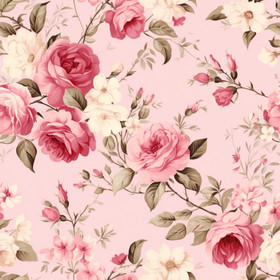 Pink roses, trikoo