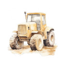 Värillinen silityskuva : Pyöräkuormaaja