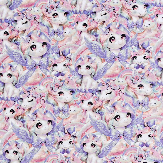 3 METRIN PALA, Rainbow Unicorn, Lila, trikoo