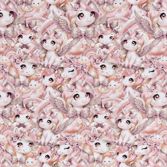 Rainbow Unicorn,ruusukulta, trikoo