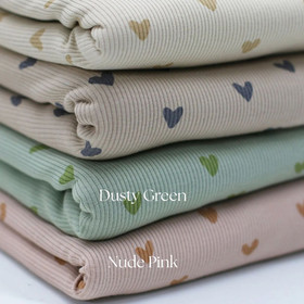 TULOSSA PIAN Ribbitrikoo, Hearts, Nude pink