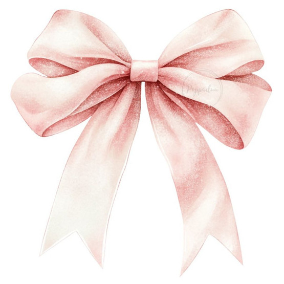 Värillinen silityskuva : Rusetti, iso