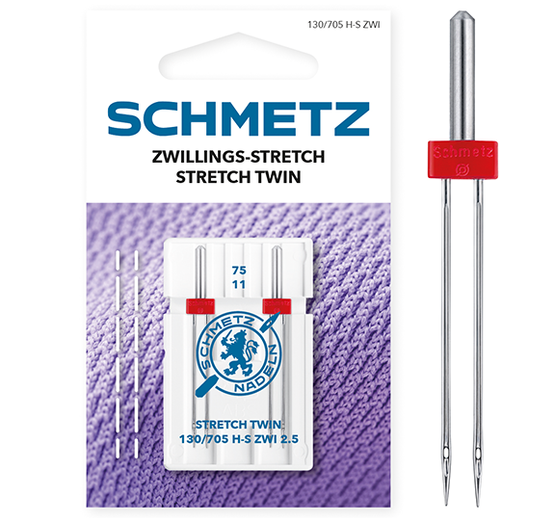 Kaksoisneula Stretch Twin 2,5/75,  Schmetz