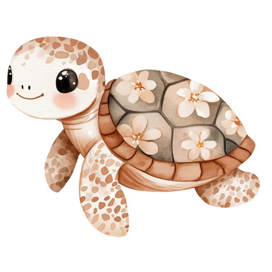 Värillinen silityskuva : Sea Turtle