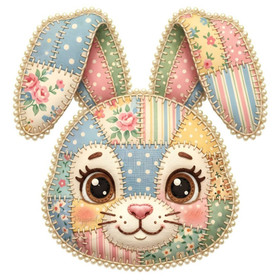 Värillinen silityskuva : Tilkkutyö PUPU