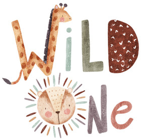 Värillinen silityskuva : Wild One