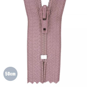 YKK Umpivetoketju 50 cm, Vanha roosa