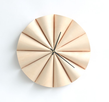 Nietos-seinäkello, koivu, Ø 35cm