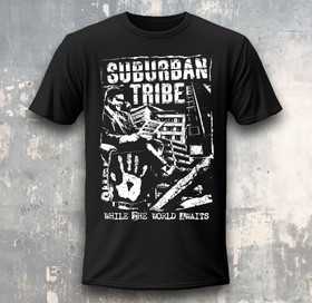 Suburban Tribe,Punk t-paita , musta 