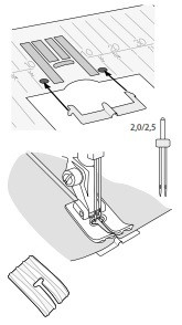 3-Urainen hiuslaskosjalka ja koholevy