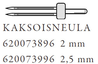 3-Urainen hiuslaskosjalka ja koholevy