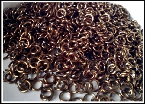 Rengas Ø 5.7 mm, lanka 1.6 mm, 50 kpl , pronssi