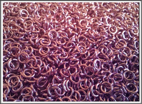 Rengas Ø 3,5 mm, lanka 1 mm, 50 kpl, pinkki